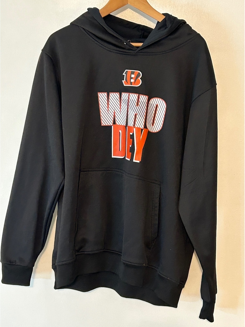 Nike NFL Cincinnati Bengals Who Dey Black Hoodie Sweatshirt Size XXXL